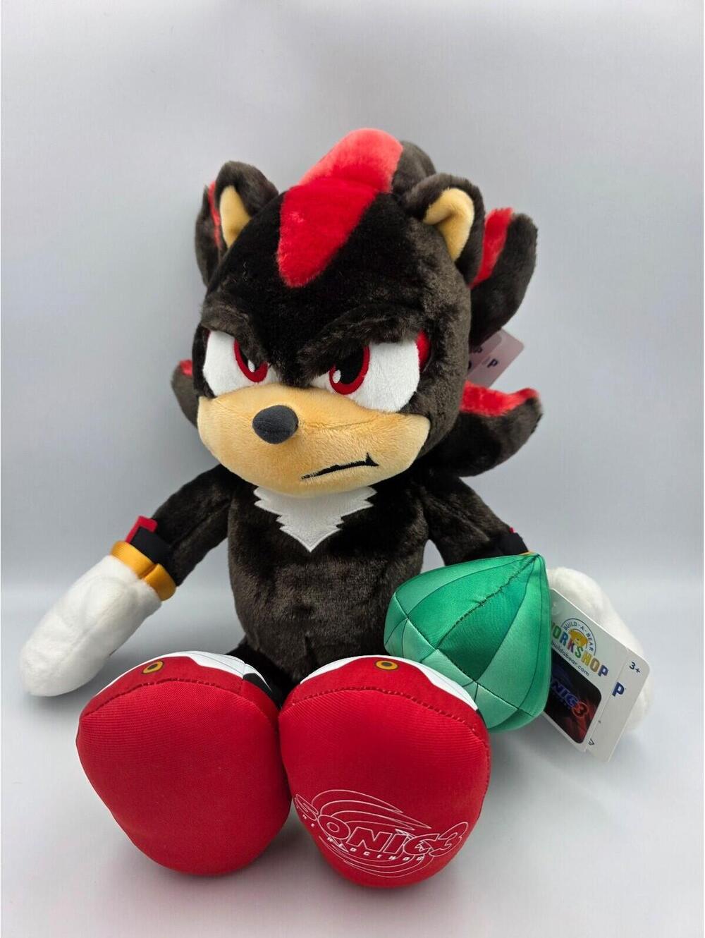 Build a Bear Shadow the Hedgehog with Chaos Emerald NWT No Sound